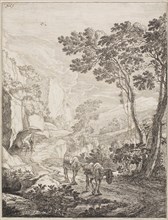 The Two Mules, from a set of four Italian Landscapes, 1645/50, Jan Both, Dutch, c. 1618-1652,
