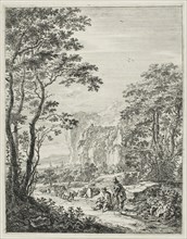 The Ox-Cart, from Upright Italian Landscapes, 1638/52, Jan Both, Dutch, c. 1618-1652, Holland,