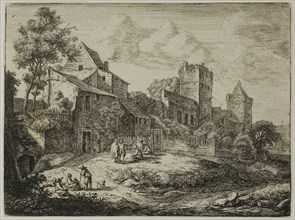 La Place Devant l’Auberge, n.d., Anthoni Waterlo, Dutch, 1609-1690, Holland, Etching on paper, 153