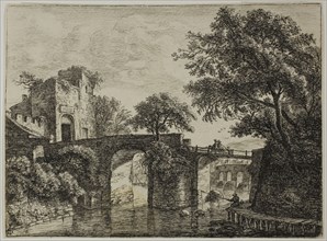 The Ruined Town, n.d., Anthoni Waterlo, Dutch, 1609-1690, Holland, Etching on paper, 153 x 127 mm