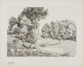 View Taken at Bas-Meudon, 1952, Charles François Daubigny, French, 1817-1878, France, Etching on