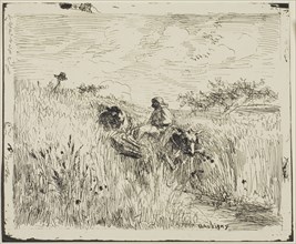 Path Through the Wheatfield, 1862, Charles François Daubigny, French, 1817-1878, France,