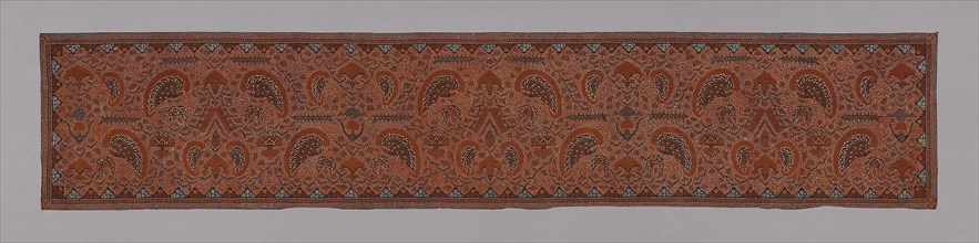 Slendang (Shawl), 19th century, Indonesia, Central Java, Java, Cotton, batik dyed, 266.3 x 52.8 cm