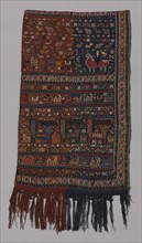 Saddle Cover, 19th century, Caucasus, Karabagh District, Caucasus, Wool, plain weave with