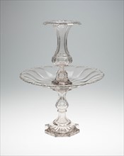 Three-Part Garniture, c. 1850, England, Bristol, Bristol, Glass, 44.5 × 36.2 cm (17 1/2 × 14 1/4 in