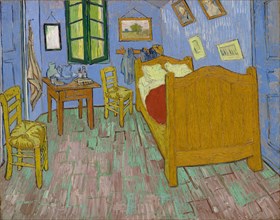 The Bedroom, 1889, Vincent van Gogh (Dutch, 1853-1890), Netherlands, Oil on canvas, 73.6 × 92.3 cm