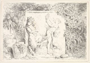 Satyrs Dancing from Bacchanales, or Satyrs’ Games, 1763, Jean Honoré Fragonard, French, 1732-1806,