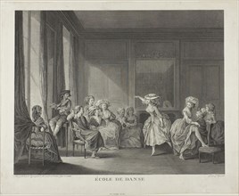 Dancing School, 1785, François Dequevauviller (French, 1745-1807), after Nicolas Lavreince