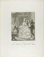 The Queen’s Lady-in-Waiting, from Monument du Costume Physique et Moral de la fin du Dix-huitième