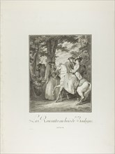 Meeting in the Woods of Boulogne, from Monument du Costume Physique et Moral de la fin du