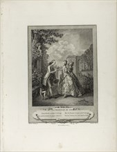 Evening Walk, from Monument du Costume Physique et Moral de la fin du Dix-huitième siècle, 1774,