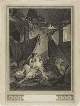 Les Soins Tardifs, c. 1770, Nicolas Delaunay (French, 1739-1792), after Pierre-Antoine Baudouin