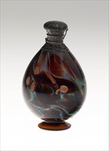 Scent Bottle, 19th century, Probably Italy, Italy, Marbled glass with metal mounts, 11.4 x 7 x 5.1