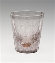 Beaker, c. 1710, Bohemia, Czech Republic, Bohemia, Glass, 7.5 × 8.9 cm (2 15/16 × 3 1/2 in.)