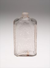Bottle, Early 18th century, Bohemia, Czech Republic, Bohemia, Glass, H. 14.6 cm (5 3/4 in.)
