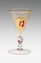 Wine Glass, c. 1730, Bohemia, Czech Republic, Bohemia, Glass, 11.8 × 6.5 cm (4 5/8 × 2 9/16 in.)