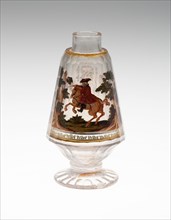 Bottle, c. 1725, Bohemia, Czech Republic, Bohemia, Glass, 12.4 × 6.5 cm (4 7/8 × 2 9/16 in.)