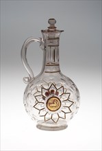Bottle, c. 1730, Bohemia, Czech Republic, Bohemia, Glass, H. 24 cm (9 7/16 in.)