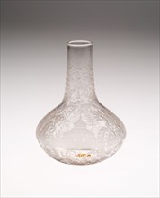 Bottle, Mid 18th century, Bohemia, Czech Republic, Bohemia, Glass, H. 13.3 cm (5 1/4 in.)