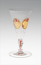 Wine Glass, c. 1730, Bohemia, Czech Republic, Bohemia, Glass, 14.6 × 7 cm (5 3/4 × 2 3/4 in.)