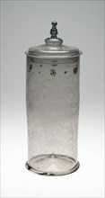Tankard with Cover, 1596, Germany, Glass, 47 × 17 cm (18 1/2 × 6 11/16 in.)
