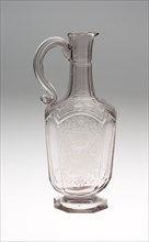 Jug, c. 1740/45, Germany, Schleswig, Schleswig, Glass, 24.8 x 8.3 cm (9 3/4 x 3 1/4 in.)