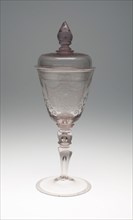 Goblet with Cover, c. 1720, Germany, Thuringia, Thuringia, Glass, 24.9 x 11.9 cm (9 13/16 x 4 11/16