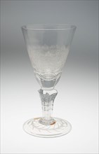 Goblet, c. 1735, Germany, Saxony, Saxony, Glass, 28.3 x 14.5 cm (11 1/8 x 5 11/16 in.)