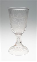 Goblet, c. 1750, Bohemia, Czech Republic, Bohemia, Glass, 24.3 × 11.9 cm (9 9/16 × 4 11/16 in.)