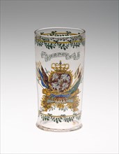 Beaker, 19th century, Saxony, Germany, Saxony, Glass, H. 14 cm (5 1/2 in.)