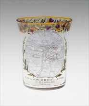 Beaker, 1813, Samuel Mohn, German, 1762-1815, Dresden, Germany, Glass, colorless, blown,