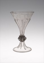 Goblet Engraved with Hunting Scenes, c. 1680, Bohemia, Czech Republic, Bohemia, Glass, H. 16.5 cm