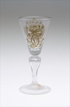 Wine Glass, c. 1730, Germany, Glass, H. 16.2 cm (6 3/8 in.)