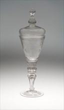 Goblet with Cover, c. 1750, Germany, Glass, H. 40.6 cm (16 in.)