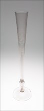 Flute Glass, c. 1660/80, Netherlands or Belgium, Netherlands, Glass, H. 44.5 cm (17 1/2 in.)