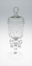 Goblet with Cover, c. 1685, Netherlands, Netherlands, Glass, 27.9 × 8.9 cm (11 × 3 1/2 in.)