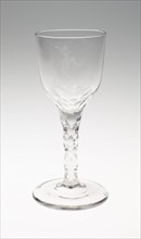 Wine Glass, c. 1775, England or Netherlands, Engraved by Jan van den Blyk (Dutch, active late 18th