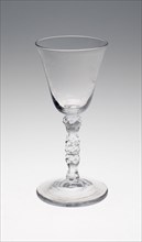 Wine Glass, c. 1760/80, England or Netherlands, Engraved: Northern Netherlands, England, Glass, cut