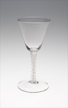 Wine Glass, c. 1760/80, England or Netherlands, England, Glass, stipple engraved, 16.7 × 7.8 cm (6