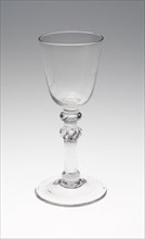 Wine Glass, c. 1795, England or Netherlands, England, Glass, blown and stipple engraved, 17.5 × 6.7