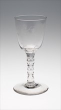Wine Glass, c. 1795, England or Netherlands, Engraved: Northern Netherlands, England, Glass, cut