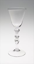 Wine Glass, c. 1786, Netherlands, Engraving attributed to David Wolff, England, Glass, blown and
