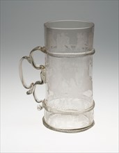 Tankard, 19th century, Dutch, Spain, Glass, 25.4 x 11.8 cm (10 x 4 5/8 in.)