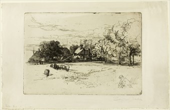Horsley’s Cottage, 1865, Francis Seymour Haden, English, 1818-1910, England, Etching with traces of
