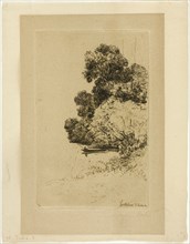 Twickenham Bushes, 1865, Francis Seymour Haden, English, 1818-1910, England, Etching on cream laid