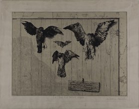 The Upper Part of a Door, 1852, Felix Bracquemond, French, 1833–1914, France, Etching and drypoint