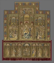 Retable (Depicting Madonna and Child, Nativity, and Adoration of the Magi, Altar Frontal Depicting