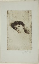 Mary, 1884, Anders Zorn, Swedish, 1860-1920, Sweden, Etching on off-white laid paper, 220 x 139 mm