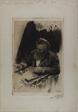 Axel Herman Haig III, 1884, Anders Zorn, Swedish, 1860-1920, Sweden, Etching on ivory wove paper,