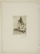 La Feria, 1889, Anders Zorn, Swedish, 1860-1920, Sweden, Etching on ivory laid paper, 133 x 94 mm